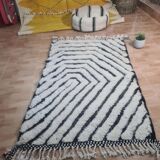 Handmade wool Berber rug 150 X 100 CM