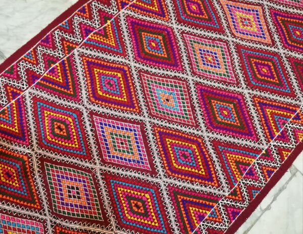 tapis rouge tapis berbère marocain tapis 150x80cm