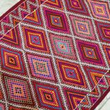 Red carpet, Moroccan Berber carpet, carpet handmade 150x80cm