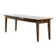 Antique oak table from the 19th century with a walnut top for 6 to 8 people