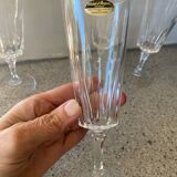 4 Arques crystal flutes, Versailles model