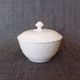 Covered sugar bowl and cream jug Royal Copenhagen 'White Fluted Half Lace'