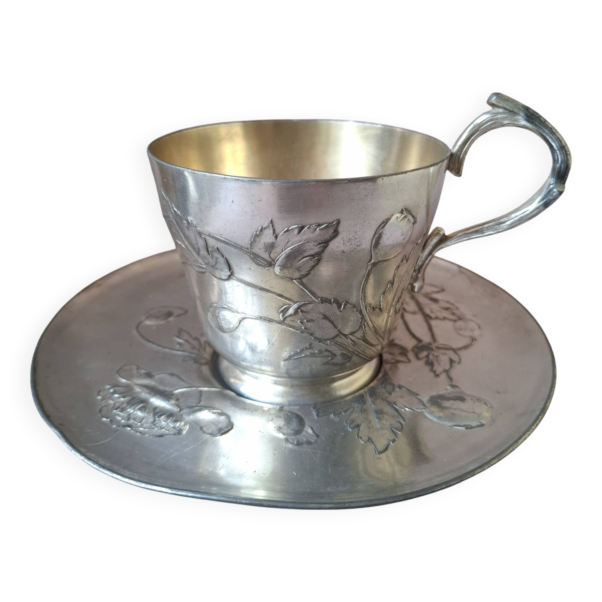 Gallia/Christofle silver-plated mug