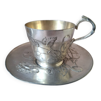 Tasse en métal argenté Gallia/Christofle
