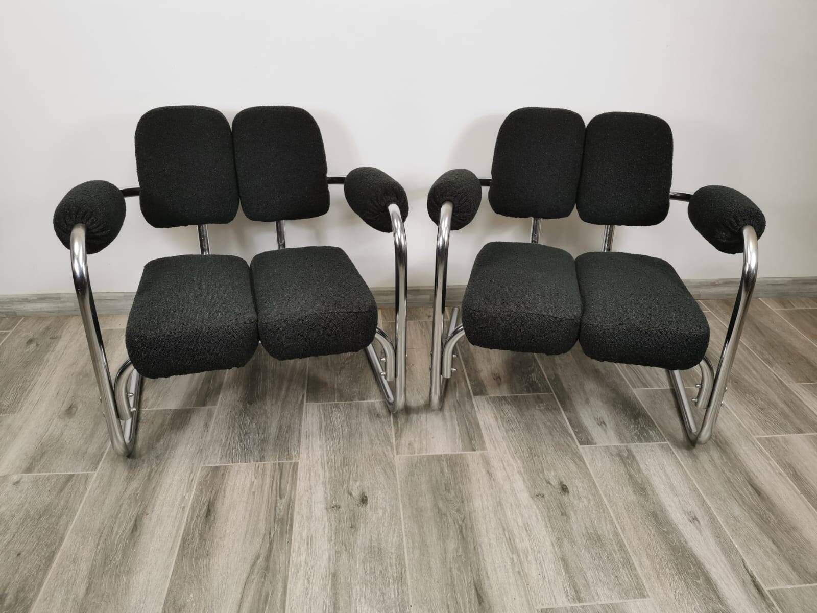 Mid-century restored armchairs