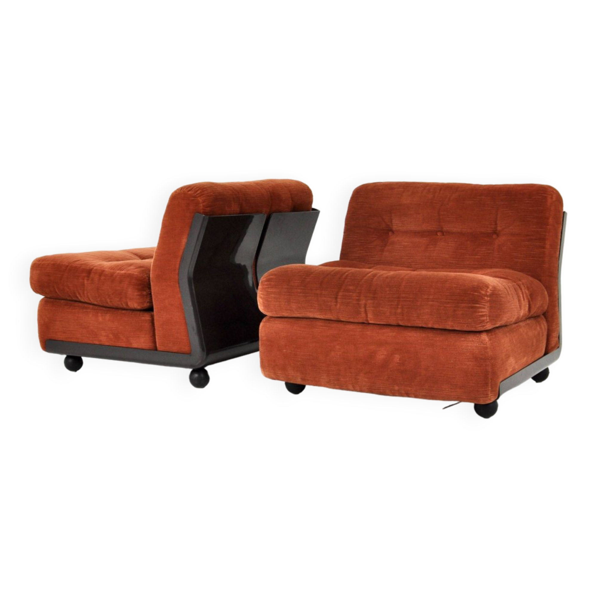 Set of 2 Amanta armchairs by Mario Bellini for B&B Italia, 1970