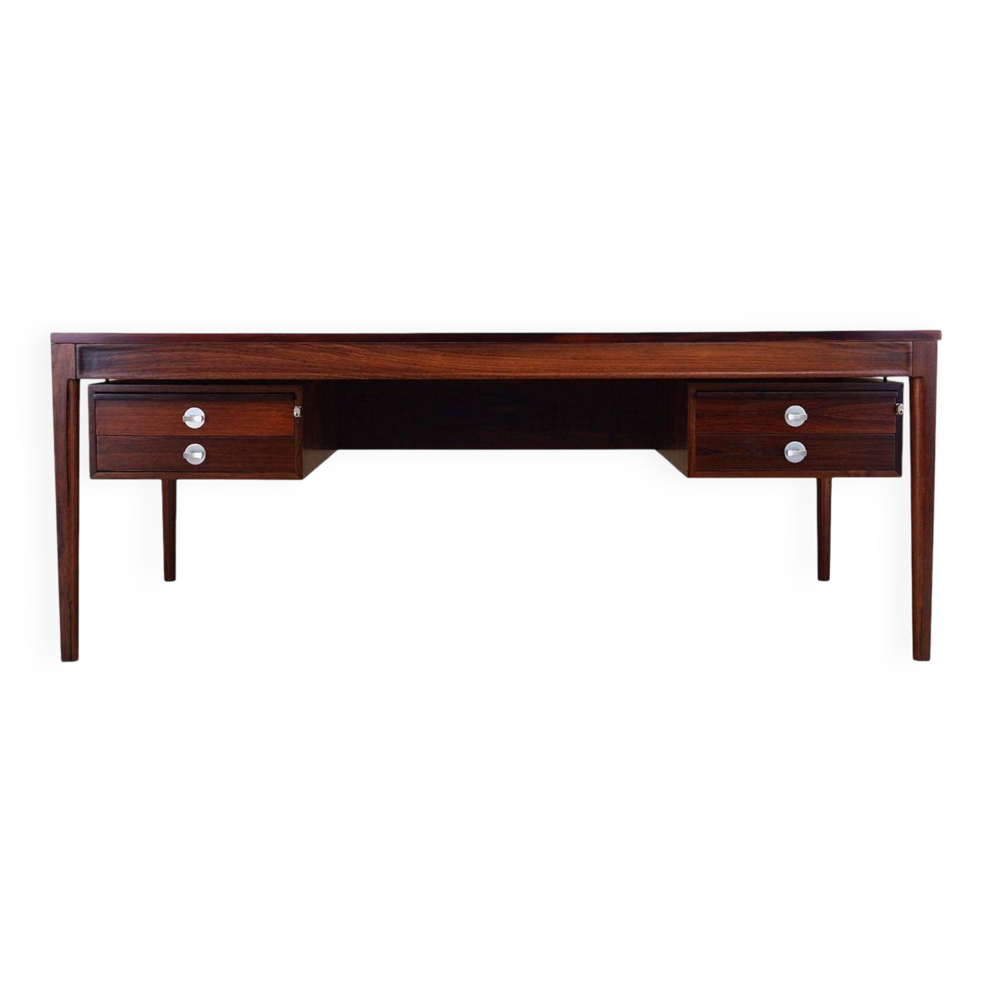 Diplomat desk in rosewood, Danish design, 1970s, designer: Finn Juhl, manufacturer
