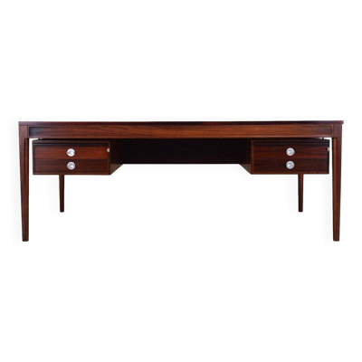Bureau Diplomate danois en palissandre par Finn Juhl, années 1970