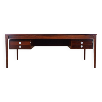 Diplomat desk in rosewood, Danish design, 1970s, designer: Finn Juhl, manufacturer