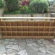 Vintage pitch pine furniture, 30 lockers, 1 niche.