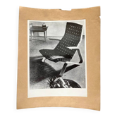Photo originale du fauteuil Grasshopper par Eero Saarinen pour Knoll / États-Unis, 1948