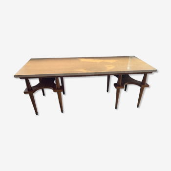 Table basse vintage dessus marbre
