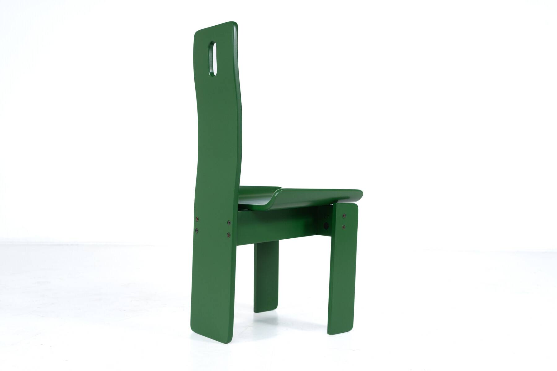Set of 6 Green Diago Chairs by Edoardo Landi for Nikol, 1970s