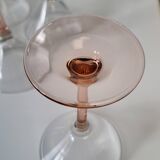 Verres à coctel rose