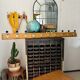 Old school coat rack 10 black ball hooks