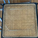 Set of 4 Italian folding chairs with caning.