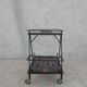 Desserte vintage céramique et fer forgé