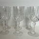 6 crystal wine glasses
