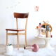 Chaise bistrot vintage en bois