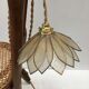 Flower walkman lamp in mother-of-pearl and brass