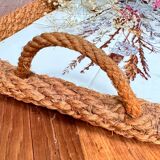 Audoux Minet earthenware and rope tray