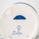 Table Lamp 'Chinoiserie' Blue and White from Delft, 1978, New Silk Shade