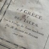 Old map of Greece (1788)