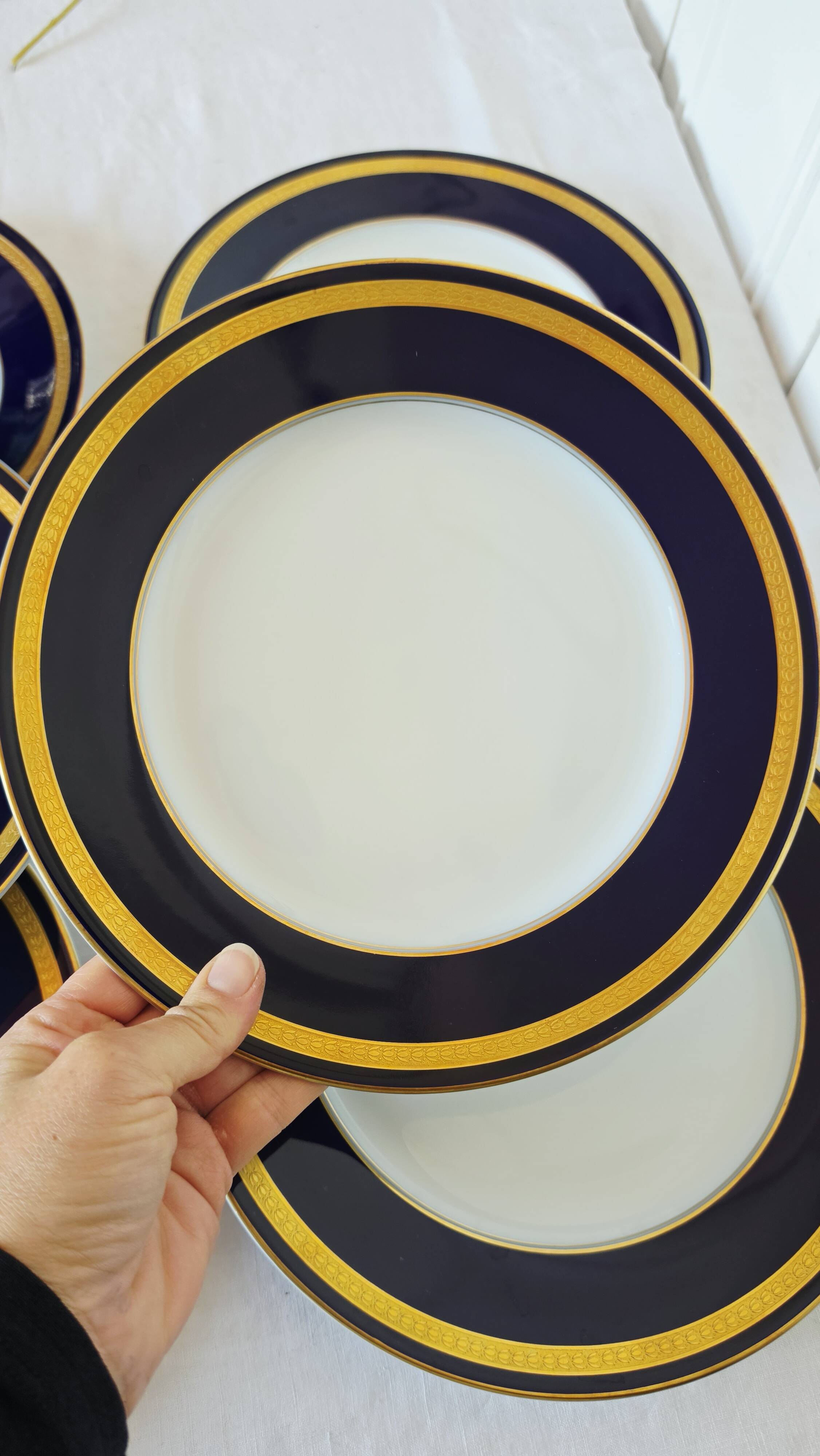 Service de 6 assiettes plates Rosenthal Classic Rose