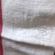 Old linen and hemp towel monogrammed MR