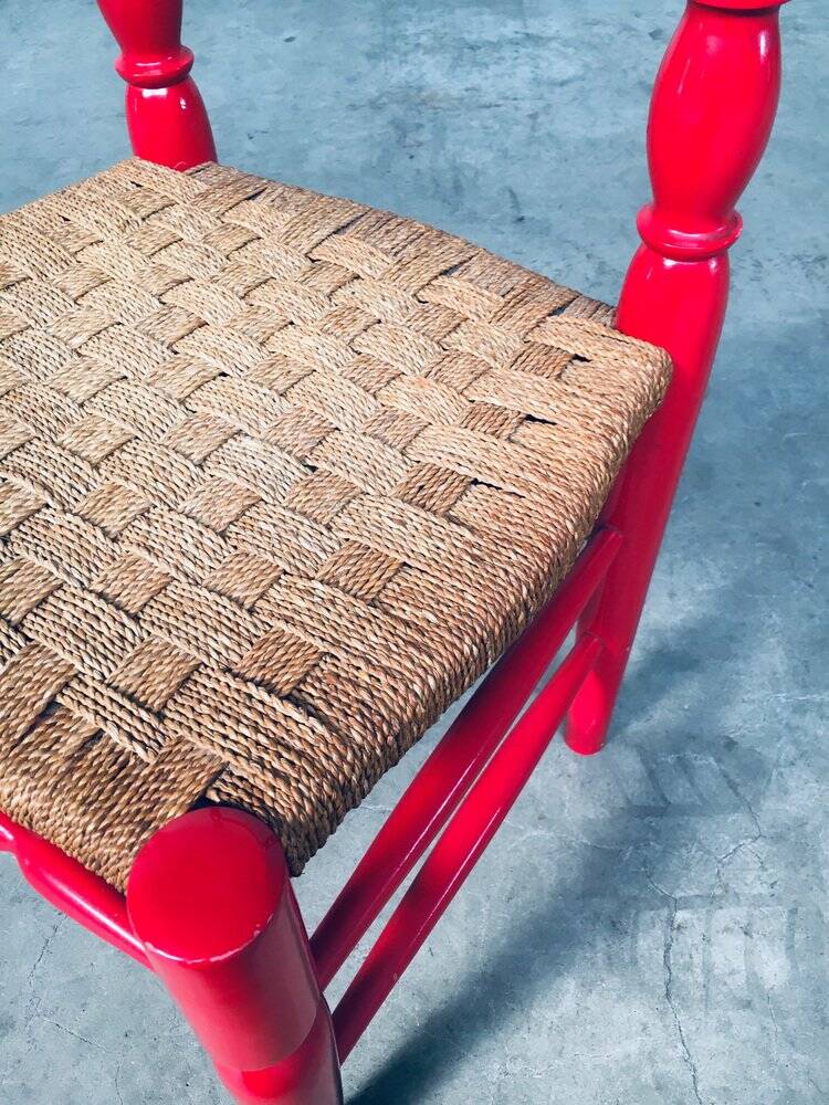 Set of Scandinavian Country Design Red Side Chairs, Sweden, 1960s