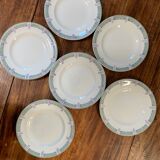 6 plates Longwy model Janina