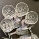 Set of 11 vintage wine glasses