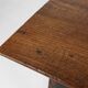 Antique Spanish console table in oak wood, with 2 large drawers from the 18th century.