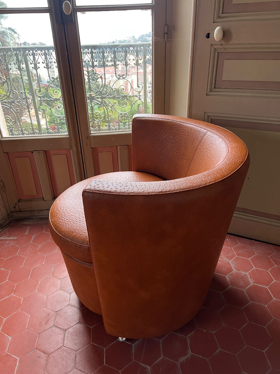 Leather armchair