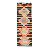 Tapis Kilim vintage, motif géométrique en zigzag dans des tons terreux et pastel