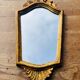 Small antique baroque mirror