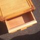 Pair of rattan bedside table