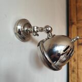 Adjustable brushed metal spotlight - articulated headlight lamp