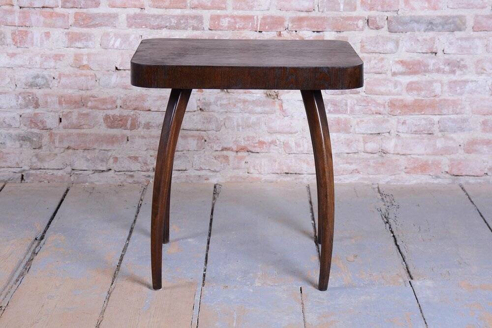 Art Deco Spider Table in Oak by J. Halabala for Up Závody, 1940s