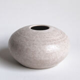 Vintage white ceramic ball vase