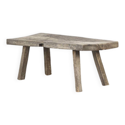 Table basse primitive Wabi Sabi de style ferme rustique