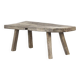 Table basse primitive Wabi Sabi de style ferme rustique