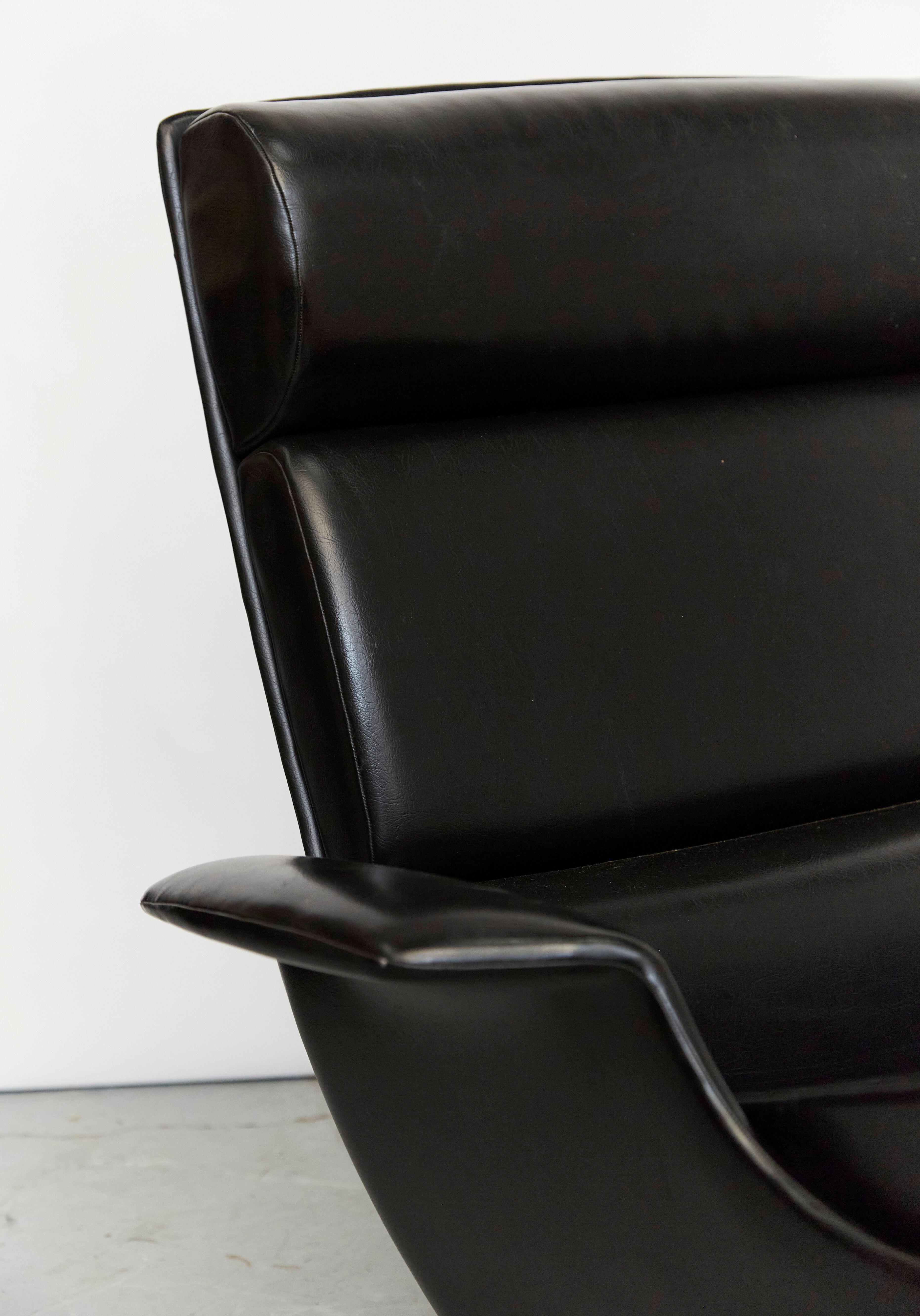 Ib kofod larsen lounge chair & ottoman "Adam" for Mogens kold