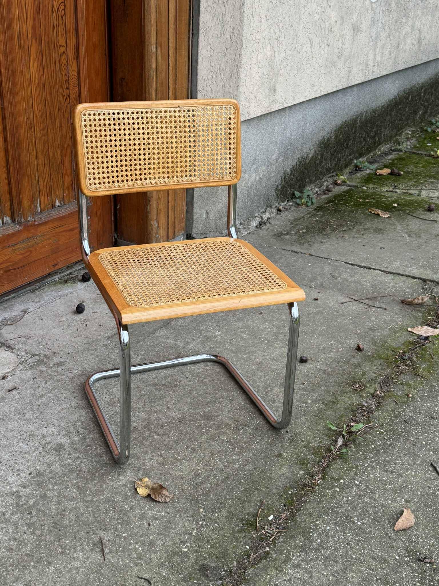 6 Mid-Century Modern Italian Marcel Breuer B32 Cesca Chairs