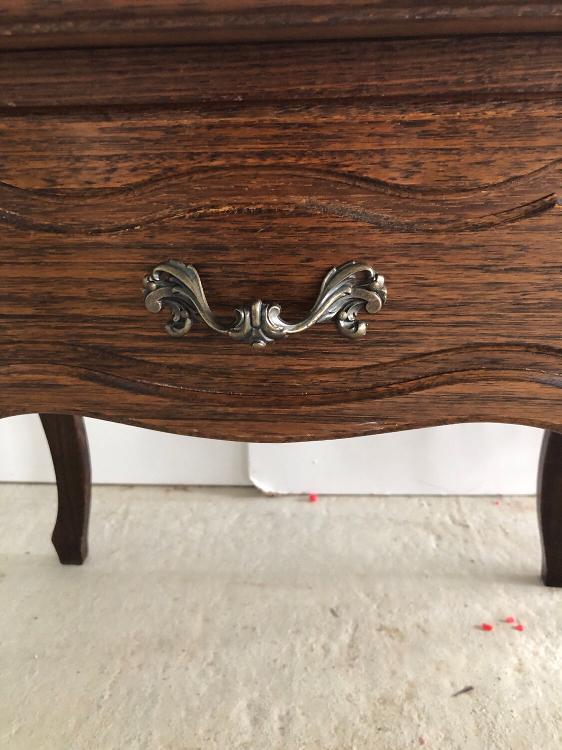2 Louis XVI style Vintage bedside tables in varnished wood
