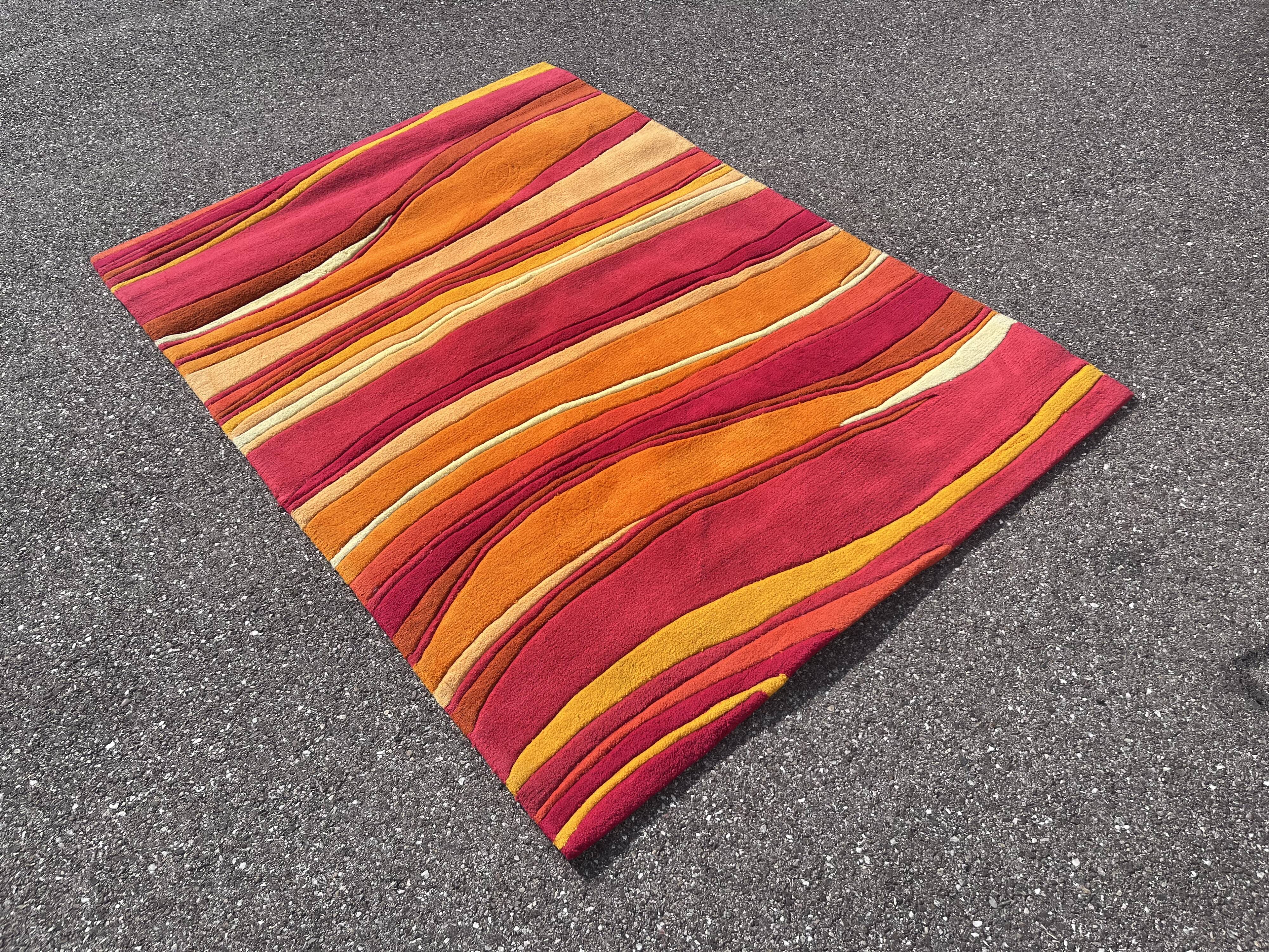Pop striped carpets, 140x200 cm