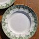 Set of 7 Flat Plates, Summer Model, Terre De Fer, Saint Amand
