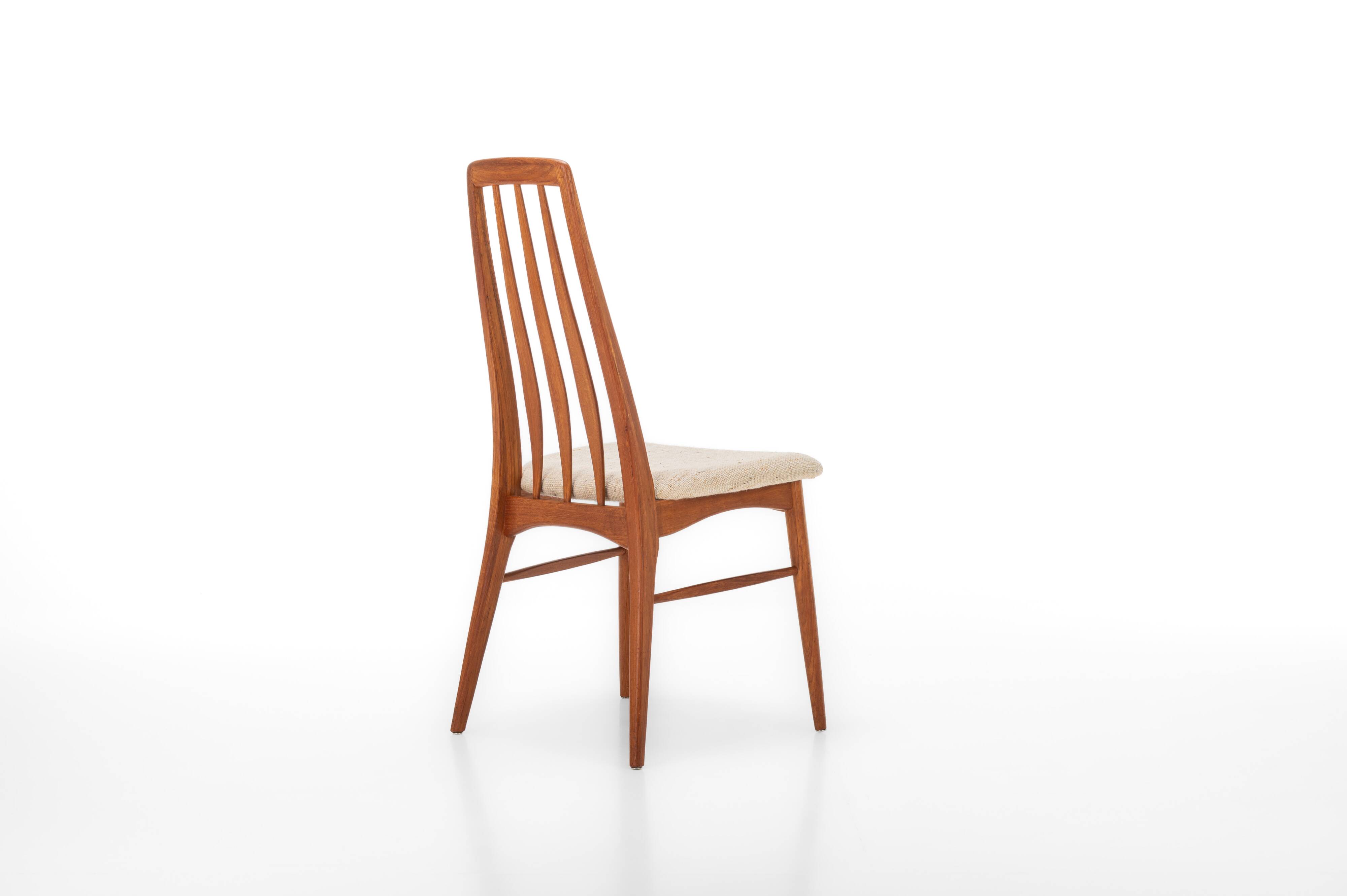 Ensemble de 6 chaises de salle à manger Eva par Niels Koefoed pour Koefoeds Hornslet, 1960s