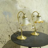 Paire de lampes vintages