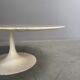 Large marble tulip coffee table, 1960s